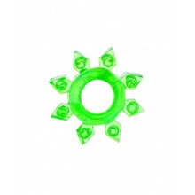 Эрекционное зеленое кольцо на пенис "Снежинка"
