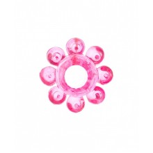 Эрекционное розовое кольцо на пенис "Цветок"