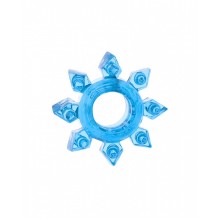 Эрекционное синее кольцо на пенис "Снежинка"