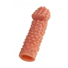 Cтимулирующая насадка на пенис с пупырышками и увеличенной головкой KOKOS L