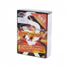 Ультратонкие презервативы со вкусом энергетика Sagami Energy №3 (3 шт.)