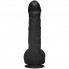 Черный фаллос с функцией эякуляции KINK Squirting Cumplay Cock 10'' (вторая кожа)