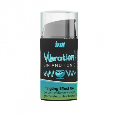 Жидкий вибратор с согревающим эффектом и ароматом джин-тоника Vibration! Gin & Tonic (15 мл)
