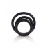 Набор эрекционных колец Black Rubber Ring Set чёрный