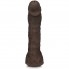 Огромный изогнутый фаллос-насадка для страпон-трусиков Prince Yahshua (вторая кожа)