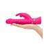 Happy Rabbit Вибратор с клиторальным стимулятором Thrusting Realistic розовый