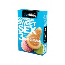 Гладкие презервативы Luxe DOMINO SWEETSEX со вкусом мороженого (3 шт)
