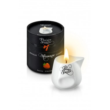 Массажная свеча с ароматом клубники Bougie Massage Candle (80 мл)
