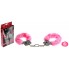 Металлические наручники со стразами и розовым мехом Crystal Handcuffs