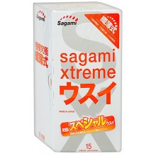 Презервативы ультратонкие Sagami Xtreme 0,04 мм №15 (15 шт.)